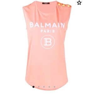 Balmain pink tank top